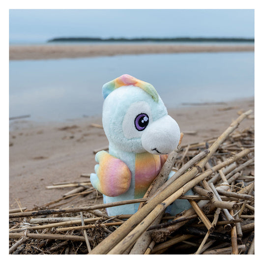 Tactic save the sea zeepaard matilda –duurzame knuffel 20x10x5 cm– gemaakt van 4-7 gerecyclede pet flessen – inclusief adoptiecertificaat – educatief speelgoed vanaf 0 jaar – ecologisch pluche – 100% recyclebaar – bescherm de zee – met gratis app