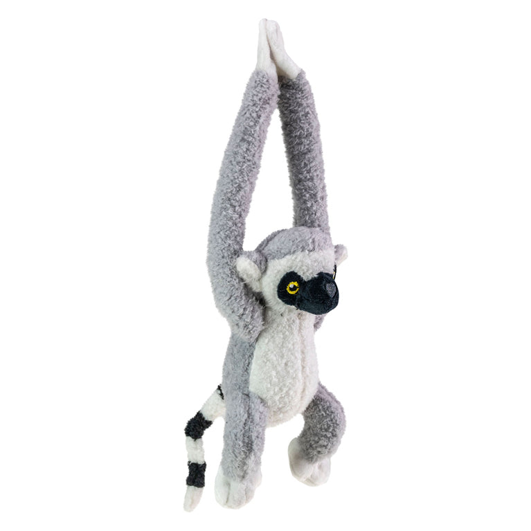 Afbeelding laden in galerijviewer, Tactic jungle mates knuffel - lemur maki grijs zwart
