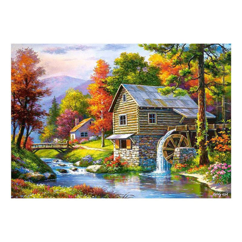 Afbeelding laden in galerijviewer, Castorland old sutter’s mill – puzzel – 500 stukjes – satijnen afwerking – perfecte pasvorm – europese kwaliteit
