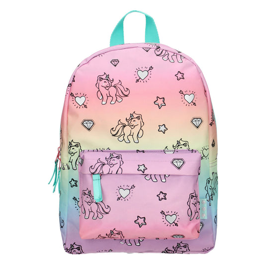 Milky kiss regenboog en eenhoorns rugzak
