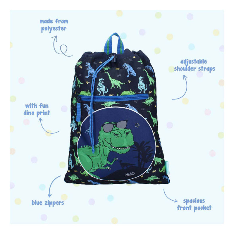 Afbeelding laden in galerijviewer, Vadobag pret gymtas happy go lucky dino
