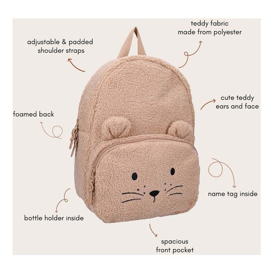 Kidzroom rugzak comfort friends - beige