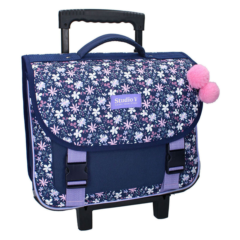 Afbeelding laden in galerijviewer, Vadobag milky kiss flower bomb trolley-boekentas
