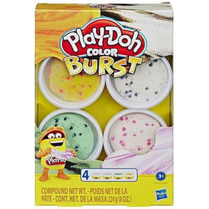 Play-doh kleuren explosie met 4 potjes klei