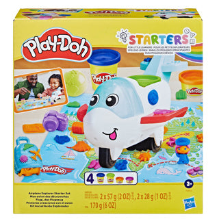 Afbeelding laden in galerijviewer, Play-doh airplane explorer starter set - boetseerklei - 4 potjes
