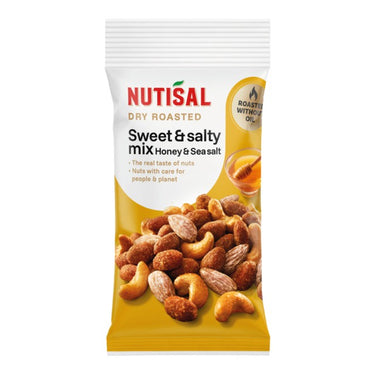Nutisal dry roasted sweet salty mix zakje (14x 60 gr)
