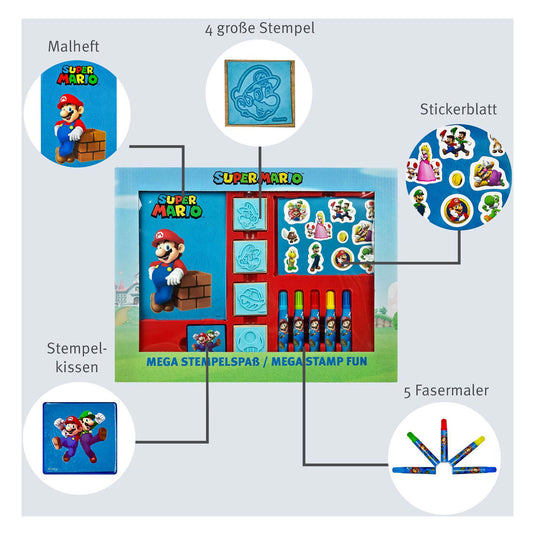 Undercover super mario mega stempelset