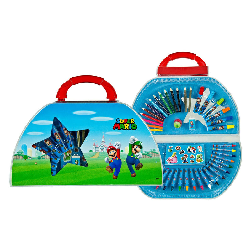 Afbeelding laden in galerijviewer, Merkloos sans marque super mario kleurkoffer, 51dlg.
