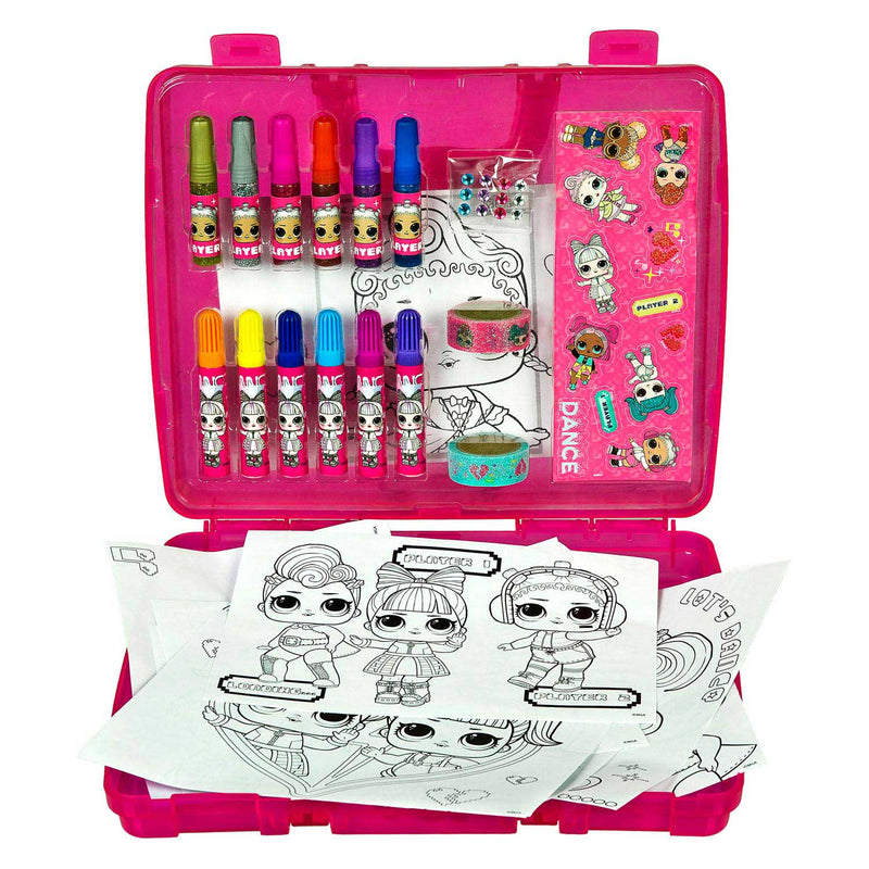 Afbeelding laden in galerijviewer, L.O.L. Surprise! Glitter Studio Kleurkoffer Set
