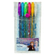 Undercover - frozen glittergelpen 6 stuks - multicolor - kunststof