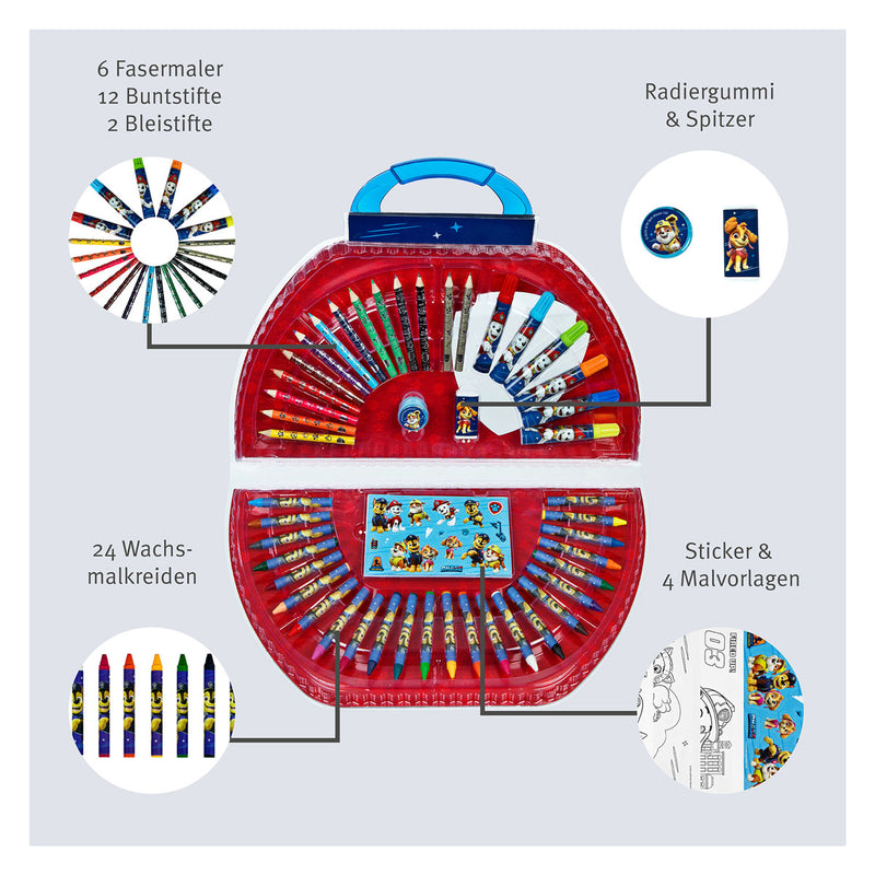 Afbeelding laden in galerijviewer, Undercover paw patrol kleurkoffer, 51dlg.
