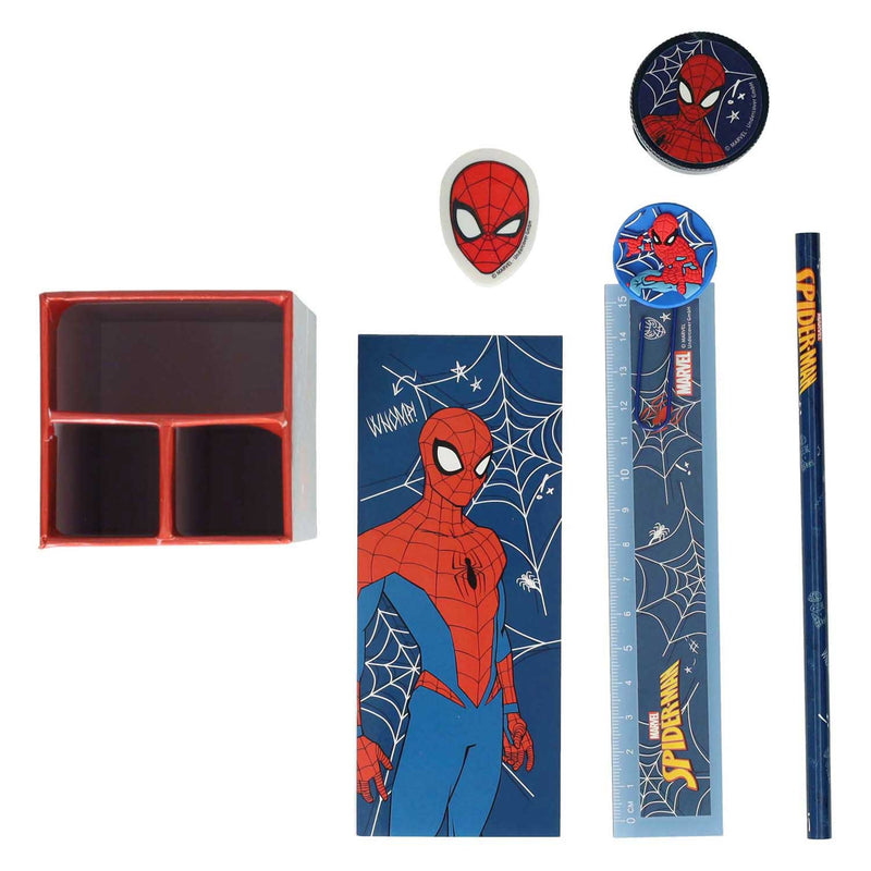 Afbeelding laden in galerijviewer, Undercover spiderman bureauset, 7dlg.

