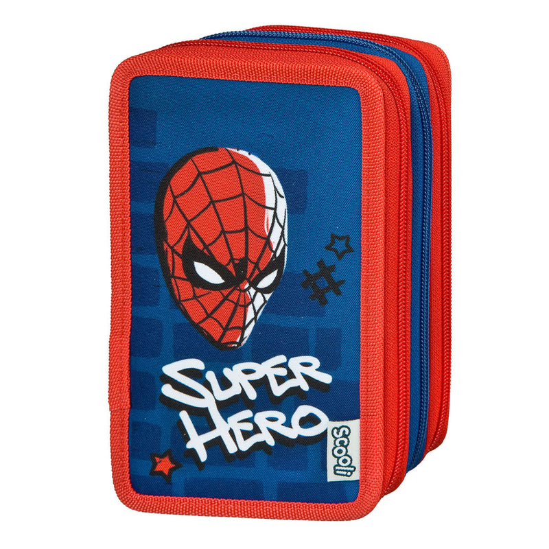 Afbeelding laden in galerijviewer, Undercover 3-Vaks Gevulde Etui Spiderman
