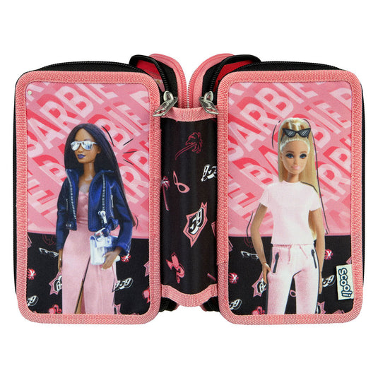 Undercover 3-vaks gevulde etui barbie
