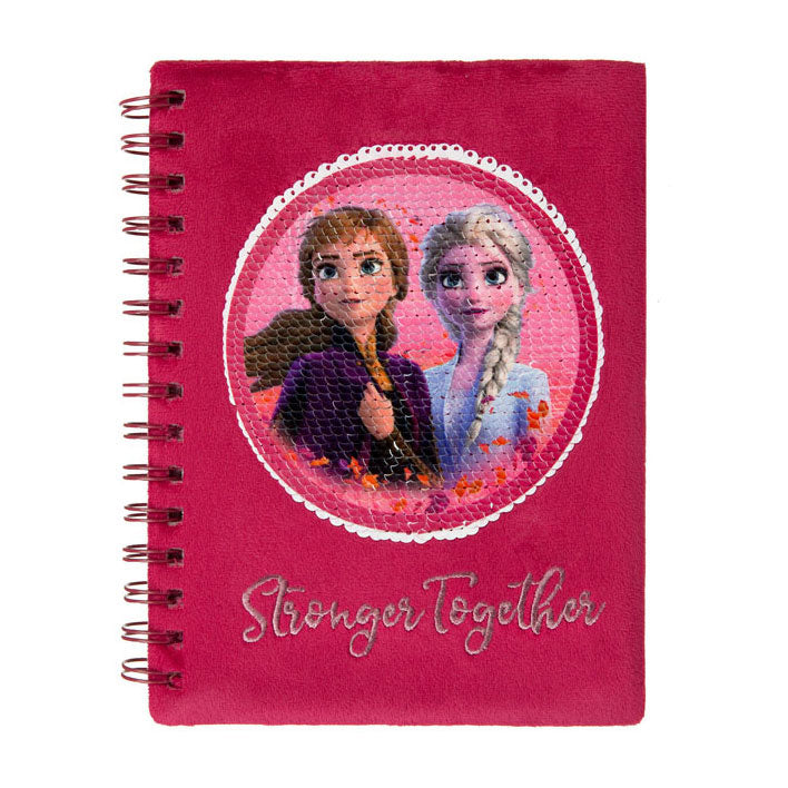 Afbeelding laden in galerijviewer, Undercover notitieboek a5 disney frozen met pailletten
