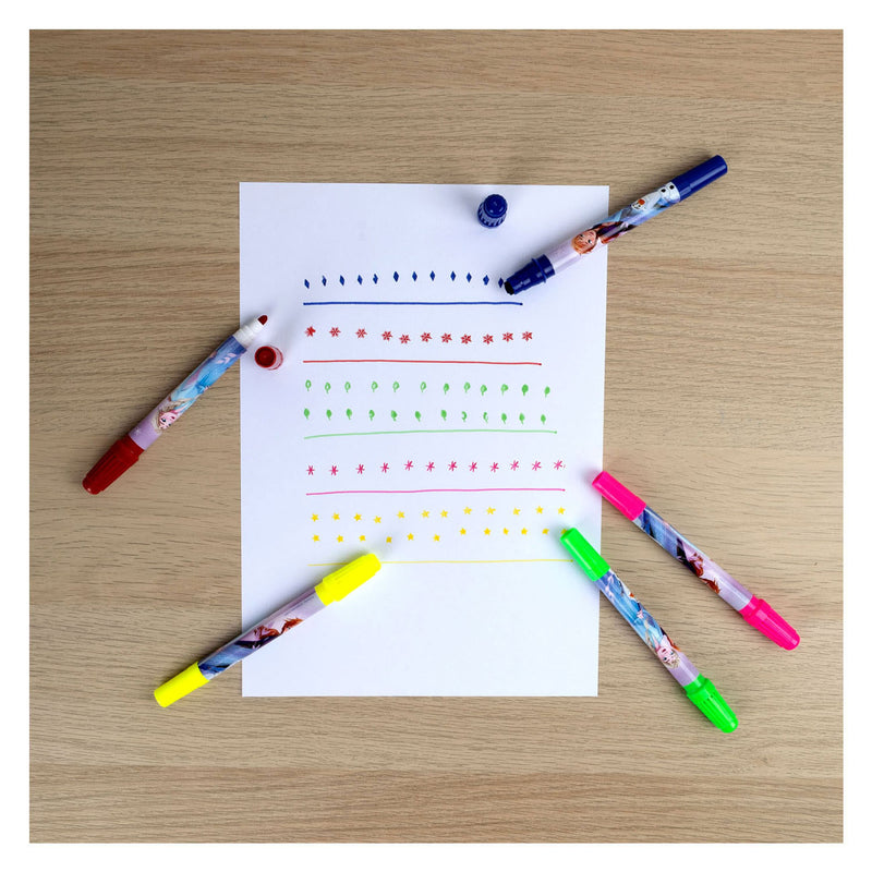 Afbeelding laden in galerijviewer, Undercover stempelstift 2in1 frozen, 4st.
