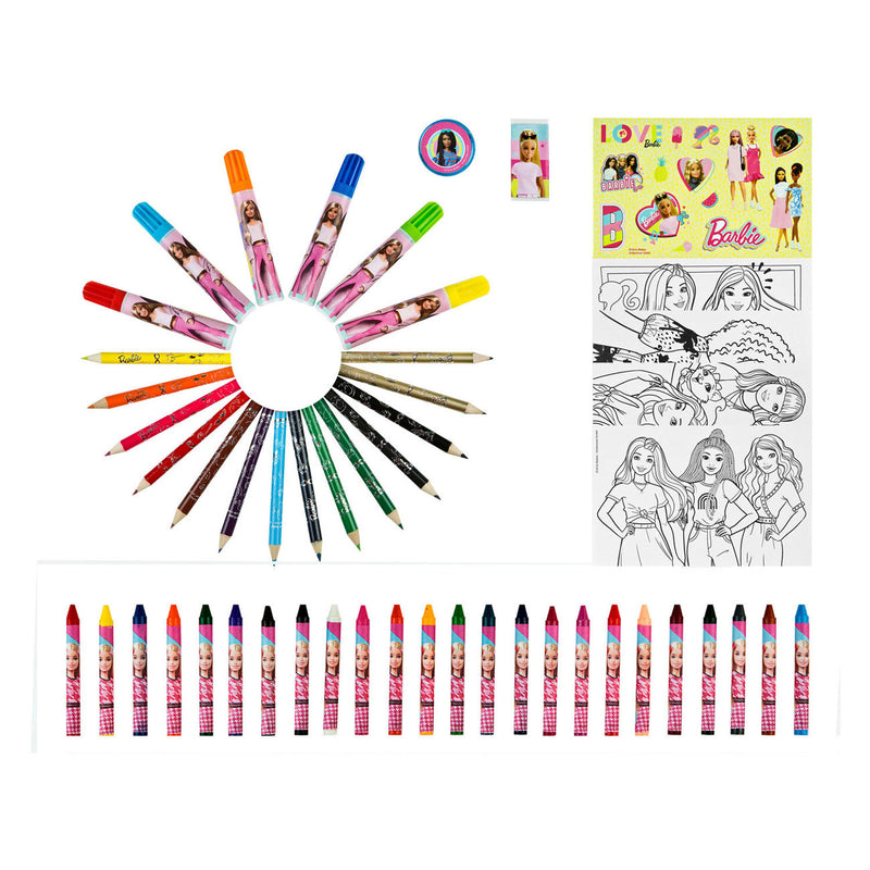 Afbeelding laden in galerijviewer, Undercover kleurkoffer barbie, 51dlg.
