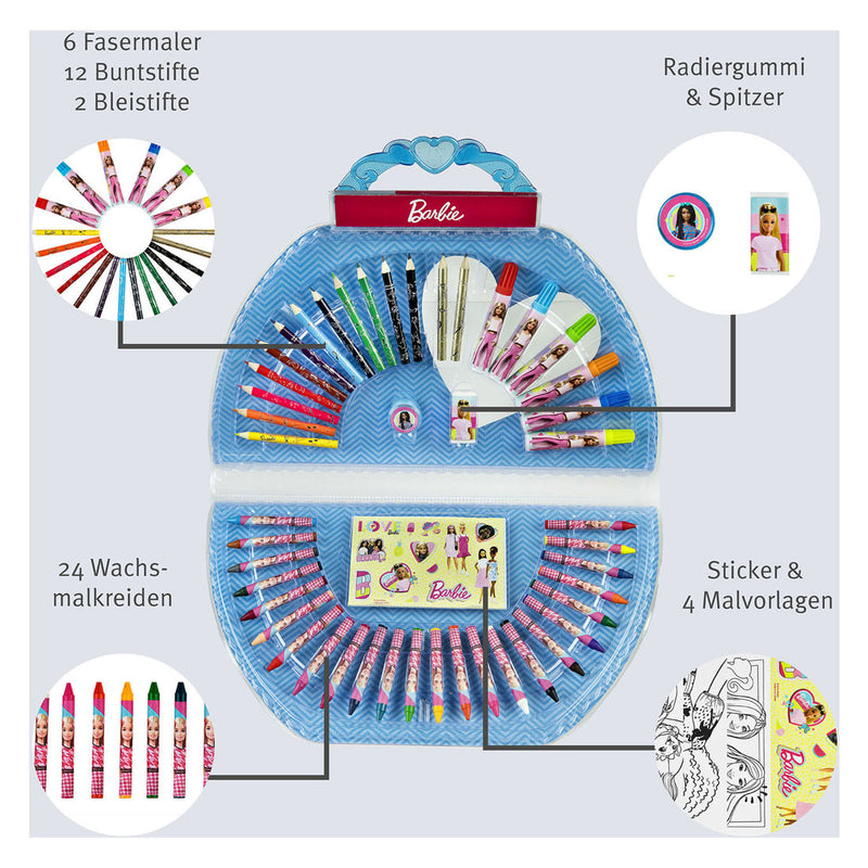 Afbeelding laden in galerijviewer, Undercover kleurkoffer barbie, 51dlg.
