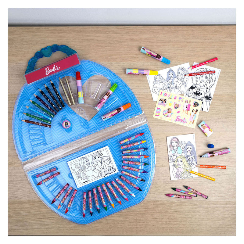 Afbeelding laden in galerijviewer, Undercover kleurkoffer barbie, 51dlg.
