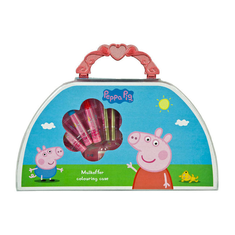 Afbeelding laden in galerijviewer, Undercover Kleurkoffer Peppa Pig, 51dlg.
