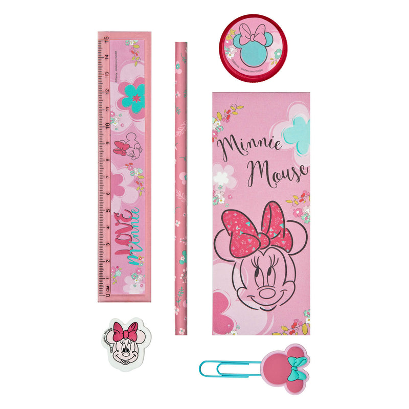 Afbeelding laden in galerijviewer, Minnie mouse gevulde pennenbak 7 delig

