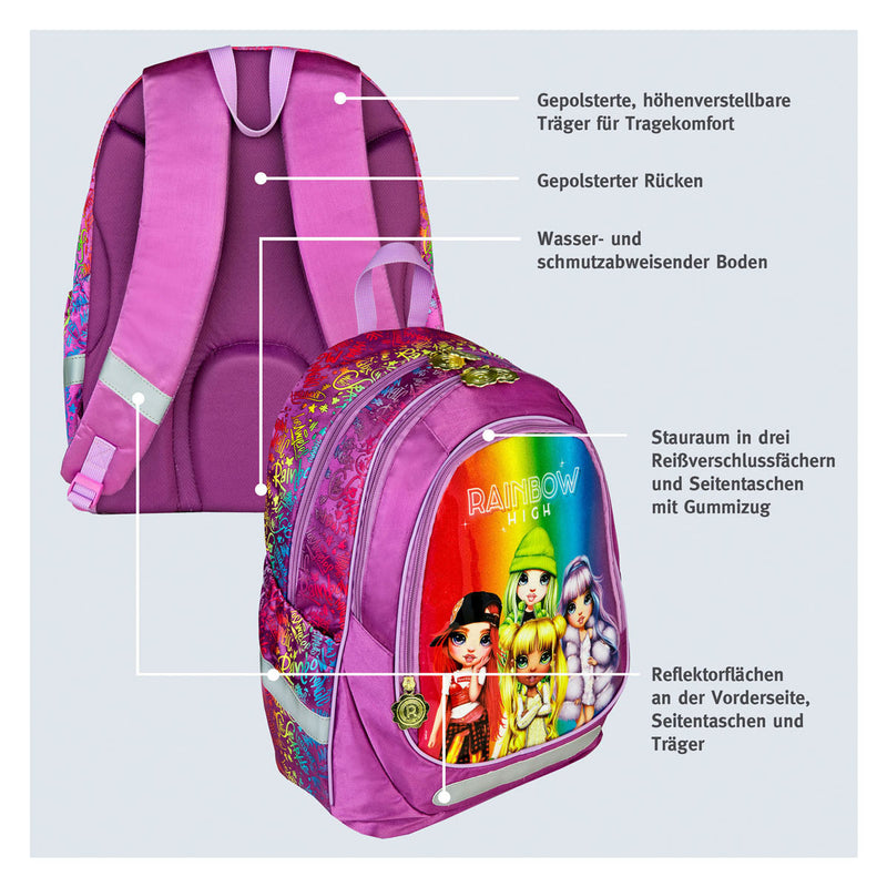 Afbeelding laden in galerijviewer, Undercover school rugzak rainbow high
