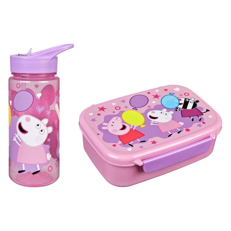 Afbeelding laden in galerijviewer, Undercover broodtrommel en drinkfles peppa pig
