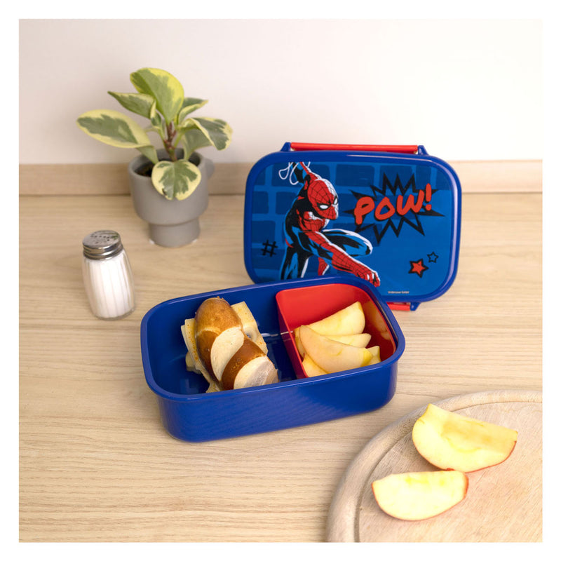 Afbeelding laden in galerijviewer, Undercover spiderman lunchbox blauw rood
