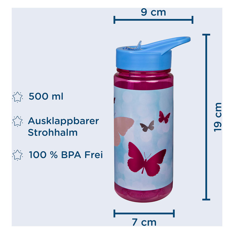 Afbeelding laden in galerijviewer, Undercover aero drinkfles vlinders, 500ml
