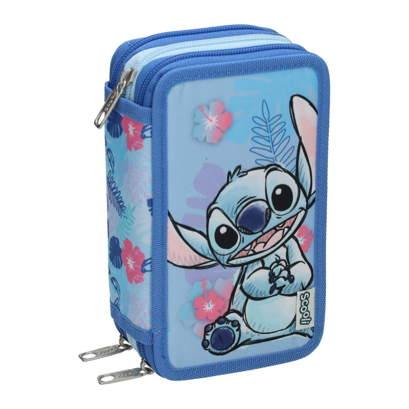 Afbeelding laden in galerijviewer, Undercover stitch gevuld 3-vaks etui
