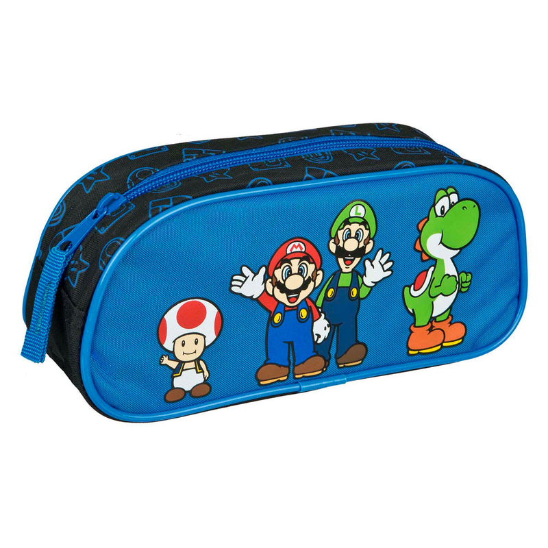 Afbeelding laden in galerijviewer, Undercover etui super mario blauw met rits
