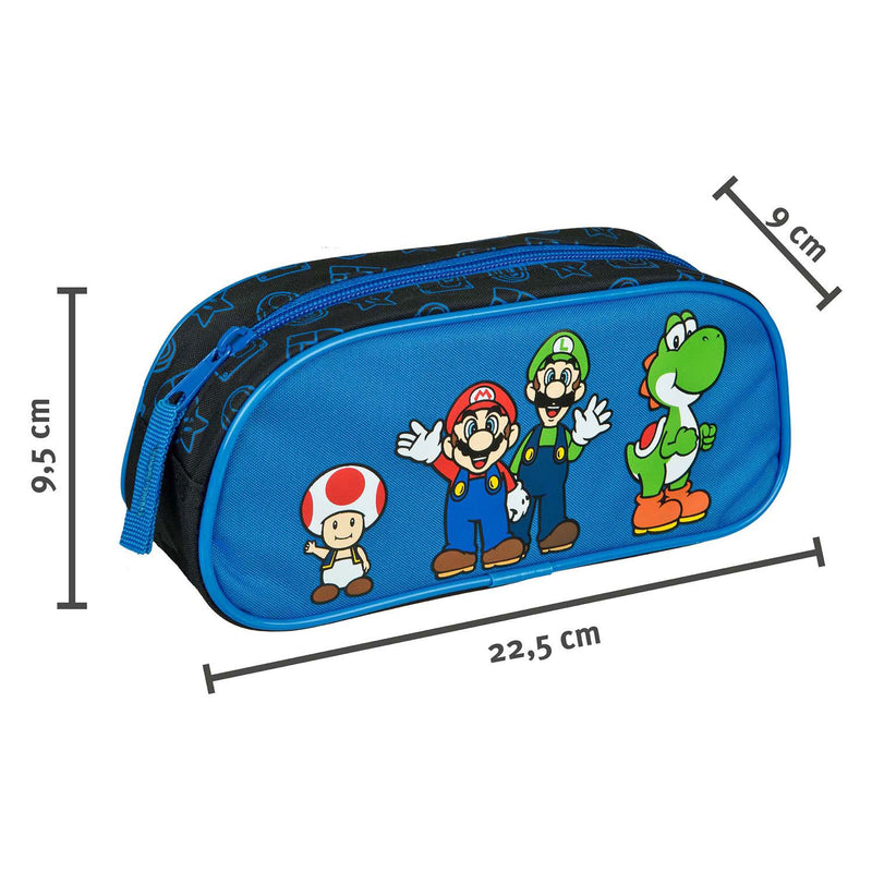 Afbeelding laden in galerijviewer, Undercover etui super mario blauw met rits
