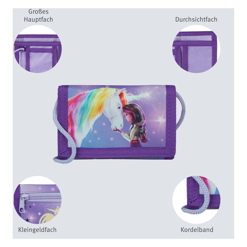 Afbeelding laden in galerijviewer, Undercover unicorn academy portemonnee met koord
