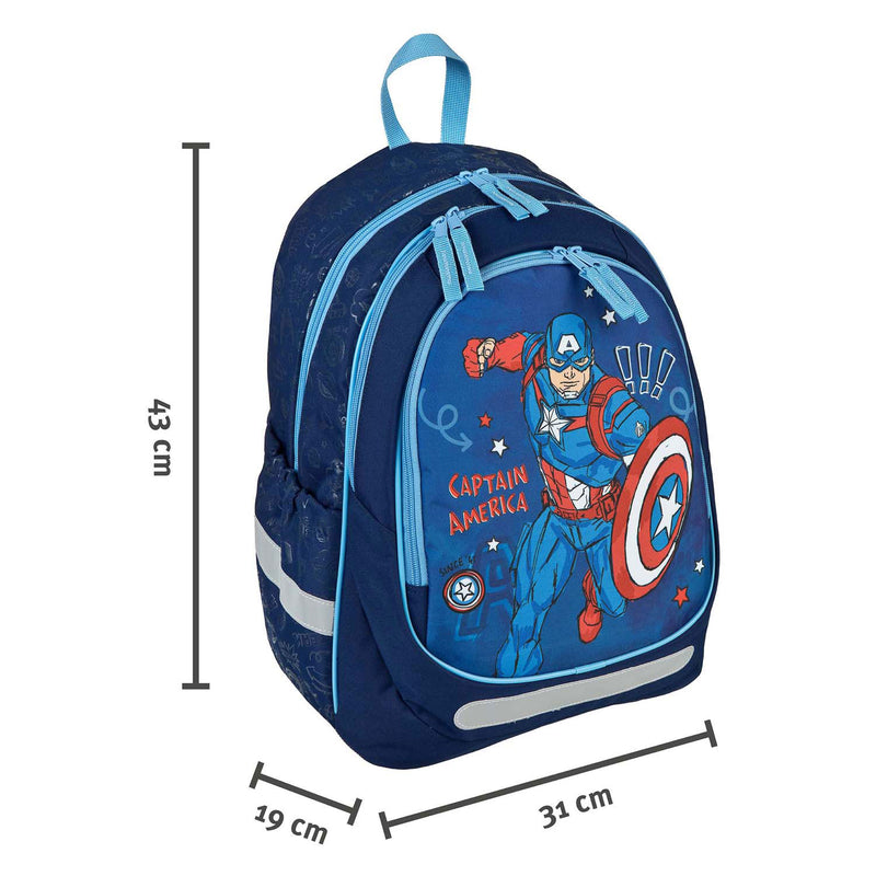 Afbeelding laden in galerijviewer, Undercover ergonomische schoolrugzak captain america
