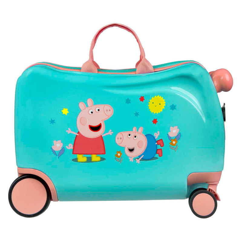 Afbeelding laden in galerijviewer, Undercover trolleykoffer ride-on peppa pig
