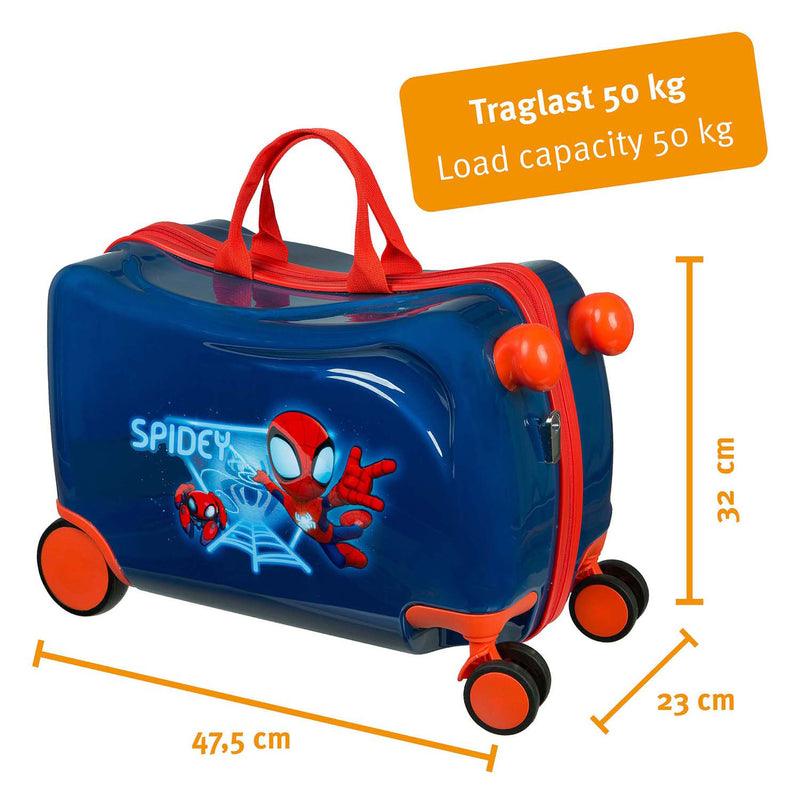 Afbeelding laden in galerijviewer, Undercover trolleykoffer ride-on spiderman
