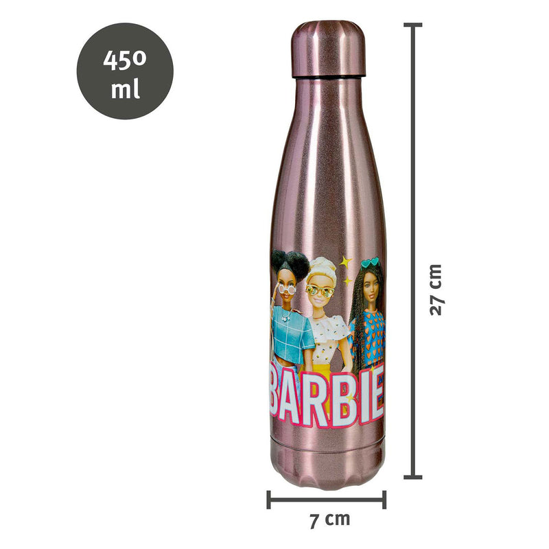 Afbeelding laden in galerijviewer, Undercover barbie drinkfles rvs 450ml multicolor kindvriendelijk.
