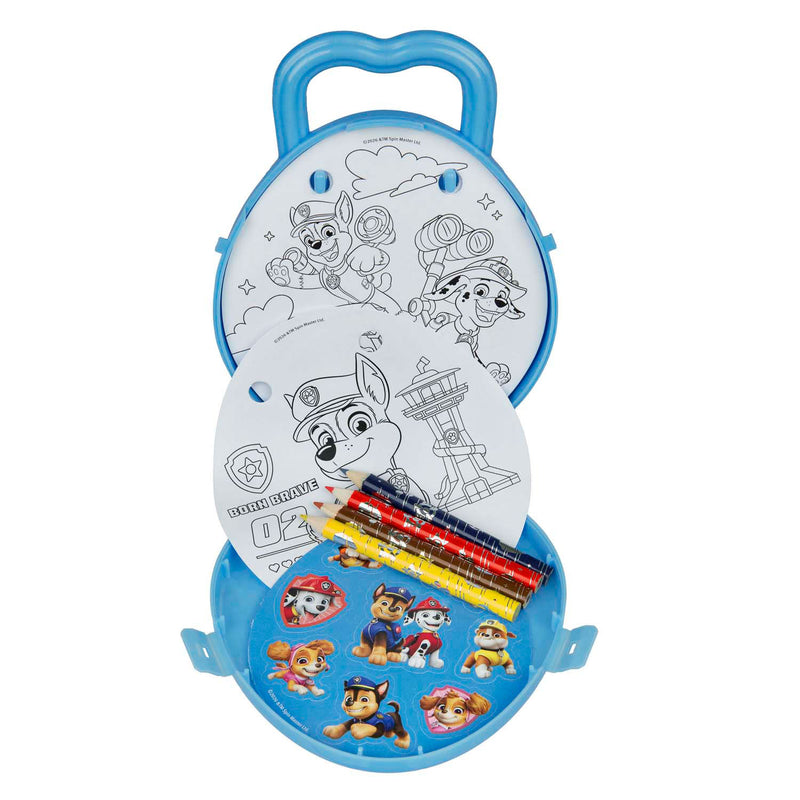 Afbeelding laden in galerijviewer, Undercover kleurset to go paw patrol met kleurpotloden en stickers
