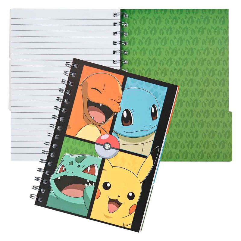 Afbeelding laden in galerijviewer, Undercover notitieboek met 3 tabbladen pokemon

