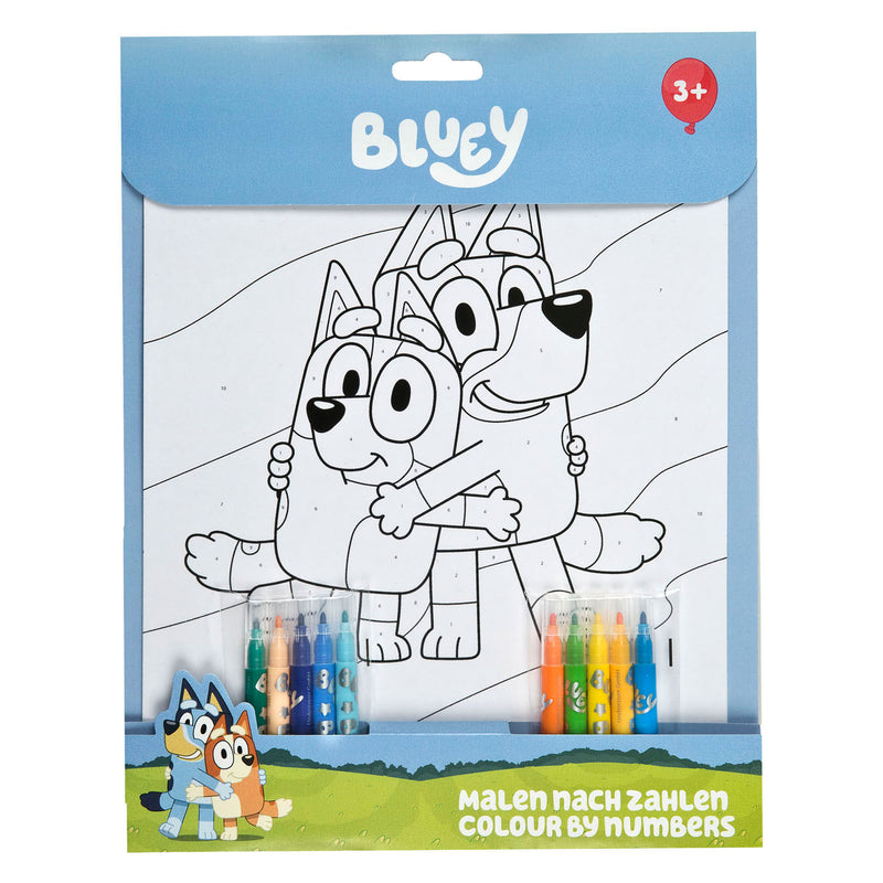 Afbeelding laden in galerijviewer, Undercover kleuren op nummer set bluey
