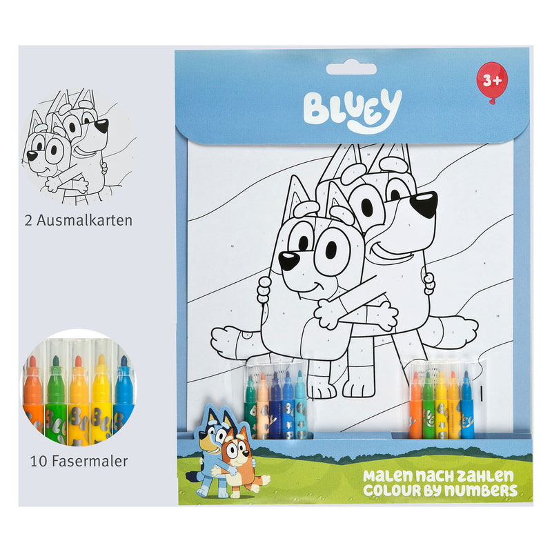 Afbeelding laden in galerijviewer, Undercover kleuren op nummer set bluey
