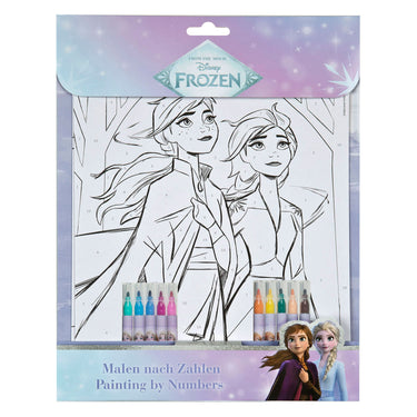 Undercover kleuren op nummer set frozen
