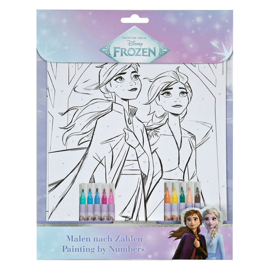 Undercover kleuren op nummer set frozen