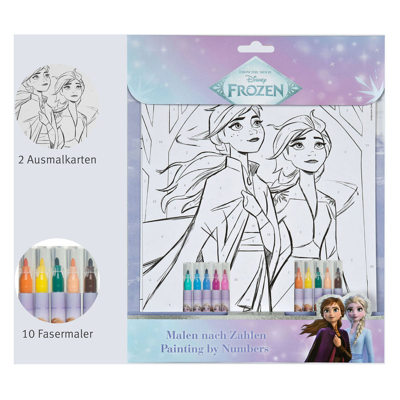 Afbeelding laden in galerijviewer, Undercover kleuren op nummer set frozen
