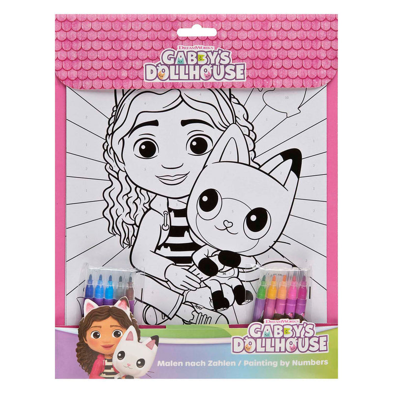Afbeelding laden in galerijviewer, Undercover kleuren op nummer set gabby's poppenhuis
