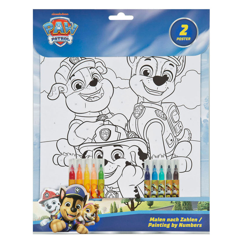 Afbeelding laden in galerijviewer, Undercover kleuren op nummer set paw patrol
