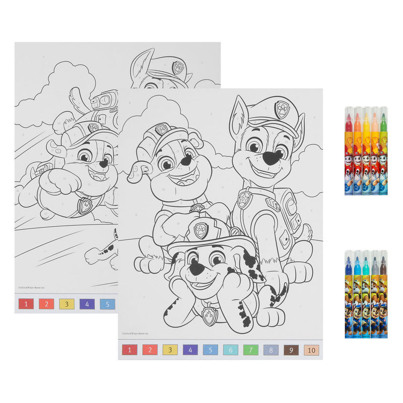 Afbeelding laden in galerijviewer, Undercover kleuren op nummer set paw patrol
