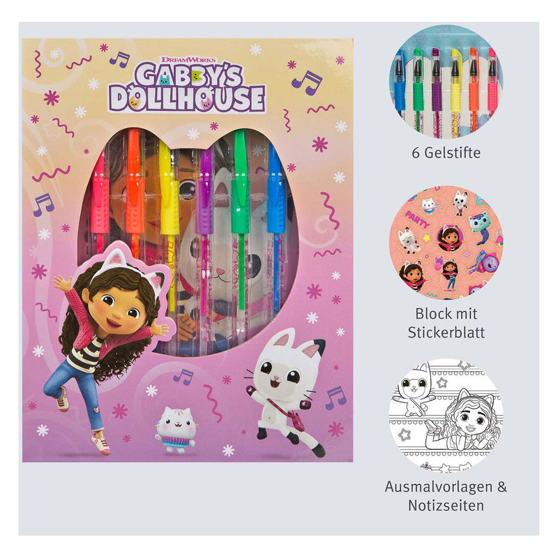 Afbeelding laden in galerijviewer, Undercover kleurset met gelpennen gabby's poppenhuis
