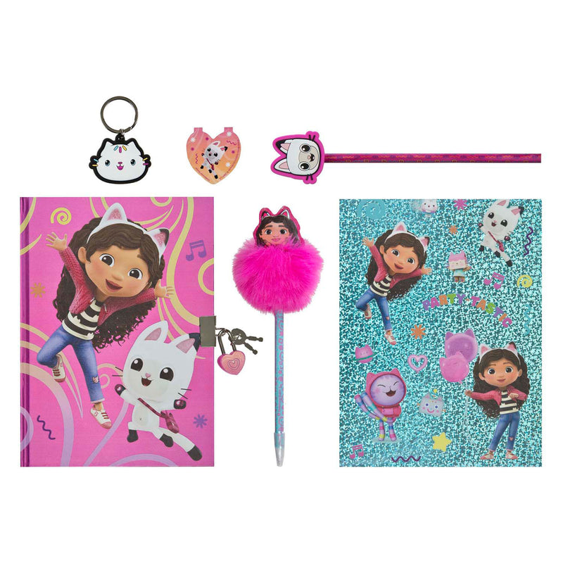 Afbeelding laden in galerijviewer, Glitter dagboek set gabby's poppenhuis - 6dlg.
