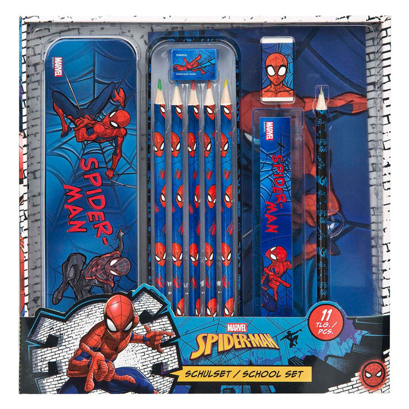 Afbeelding laden in galerijviewer, Undercover schrijfwaren set spiderman - 11dlg.
